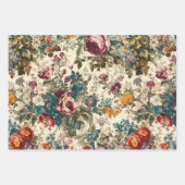 Vintage Inspirierte Wildblumen Geschenkpapier Set (Vorderseite 3)