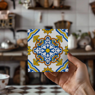 Vintage-inspirierter Azulejo-Muster Charme der alt Fliese