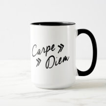 Vintage inspirierter Carpe Diem Becher