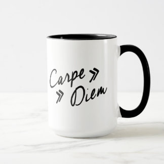 Vintage inspirierter Carpe Diem Becher Tasse