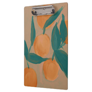 Vintage inspirierter Orangenbaumgarten Klemmbrett