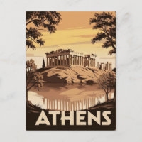 Vintage-inspiriertes Athen – ikonischer Parthenon