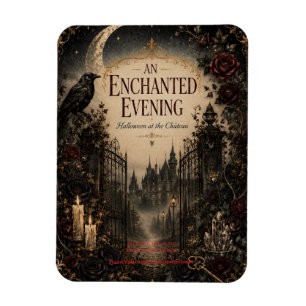 Vintage-inspiriertes Halloween für einen geheimnis Magnet
