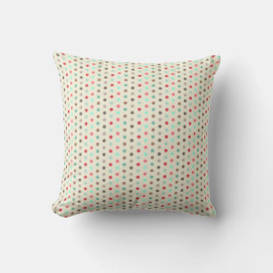 Vintage-inspiriertes kleines Punkte-Muster Kissen
