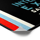 Vintage Internationale Luftfahrt-Ausstellung Poster (Ecke)