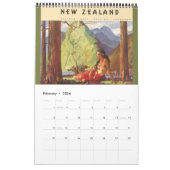 Vintage internationale Reiseplakate Kalender (Feb 2026)