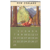 Vintage internationale Reiseplakate Kalender (Feb 2027)
