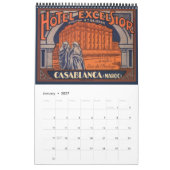 Vintage internationale Reiseplakate Kalender (Jan 2027)