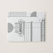 Vintage Ionenarchitektur Puzzle (Horizontal)