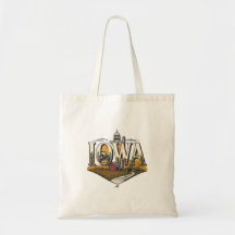 Vintage Iowa Heartland Farm und Stolz auf den Staa