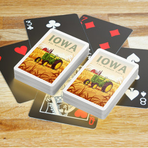 Vintage Iowa Spielkarten