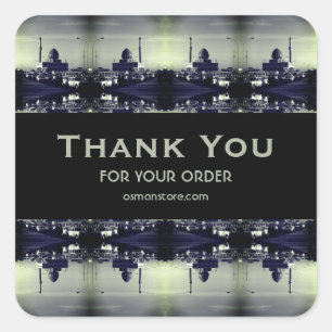 Vintage Irak Bagdad Buniya-Moschee 1970 Quadratischer Aufkleber