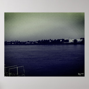 Vintage Irak Bagdad Forat Fluss Poster