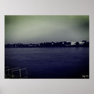 Vintage Irak Bagdad Forat Fluss Poster