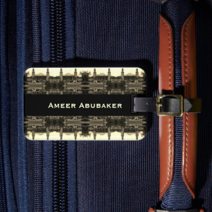 Vintage Irak Bagdad Hauptbahnhof Gepäckanhänger