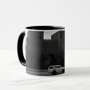Vintage Irak Bagdad Museum 1970 Untersetzer Tasse