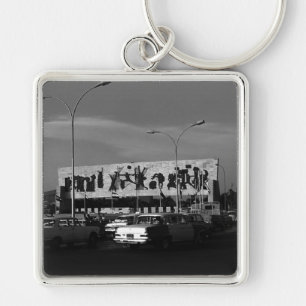 Vintage Irak Bagdad Tahrir-Platz 1970 Schlüsselanhänger