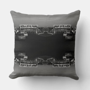 Vintage Irak Bagdad Tahrir-Platz 1970 Square Sti Kissen