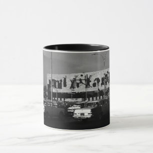 Vintage Irak Bagdad Tahrir-Platz 1970 Untersetzer Tasse