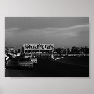 Vintage Irak Bagdad Tahrir-Platz Poster