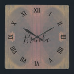 Vintage Iran Isfahan friday Mosque Quadratische Wanduhr<br><div class="desc">Vintage Iran Isfahan friday Mosque</div>