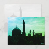 Vintage Iran Qom Fatima-Moschee Postkarte (Vorne/Hinten)