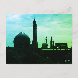 Vintage Iran Qom Fatima-Moschee Postkarte