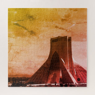 Vintage Iran Teheran Azadi-Platz Puzzle