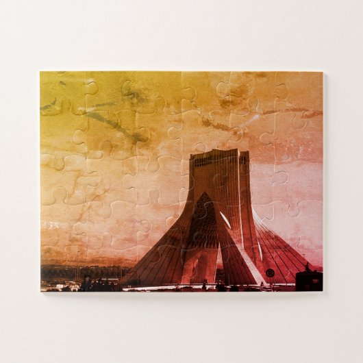 Vintage Iran Teheran Azadi-Platz Puzzle (Horizontal)