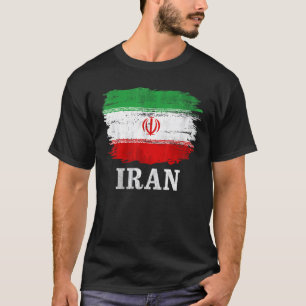 Vintage iranische Flagge T-Shirt