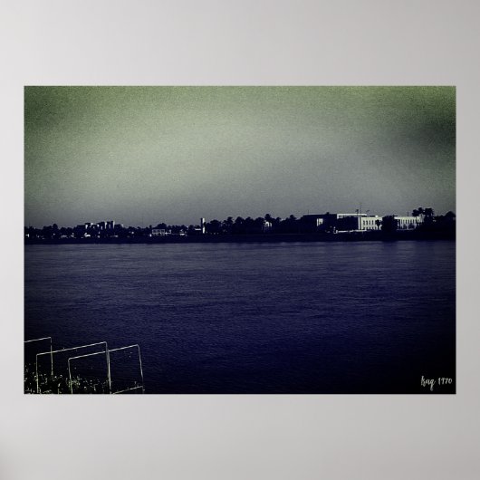 Vintage Iraq Baghdad forat river Poster (Vorne)