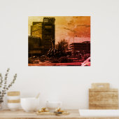 Vintage Iraq baghdad fountain Poster (Küche)