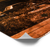 Vintage Iraq baghdad fountain Poster (Ecke)