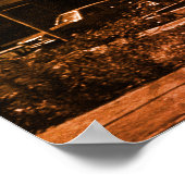 Vintage Iraq baghdad fountain Poster (Ecke)