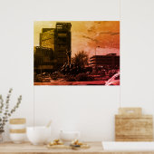 Vintage Iraq baghdad fountain Poster (Küche)