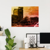 Vintage Iraq baghdad fountain Poster (Heimbüro)