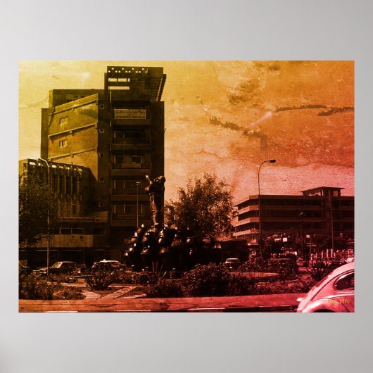 Vintage Iraq baghdad fountain Poster (Vorne)