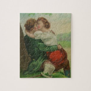 Vintage Ireland Irische Romanze St. Patricks Tag Puzzle