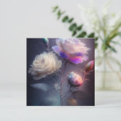 Vintage Iridescent Glow-Blume (Stehend Vorderseite)
