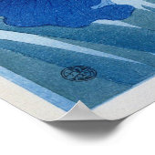 Vintage Iris-Blume Poster (Ecke)