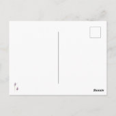 Vintage Iris Blume Postkarte (Rückseite)