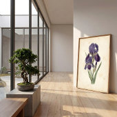 Vintage Iris Boho Leinwanddruck Poster