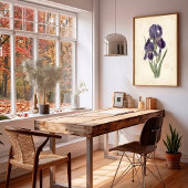 Vintage Iris Boho Leinwanddruck Poster