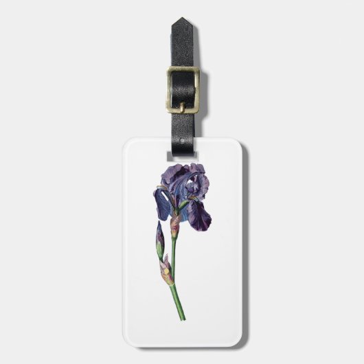 Vintage Iris Gepäckanhänger (Vorderseite vertikal)