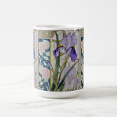Vintage Iris-Illustration Kaffeetasse (Mittel)