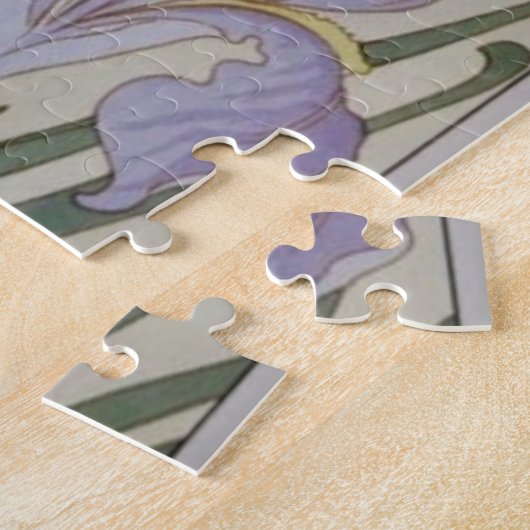 Vintage Iris-Illustration Puzzle (Seite)