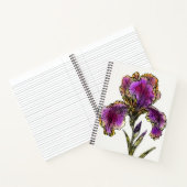 Vintage Iris mit Bart Botanisches Journal Notizblock (Innenseite)