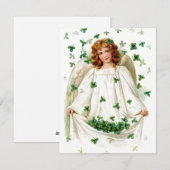 Vintage irische Engels St. Patricks Karte (Vorne/Hinten)