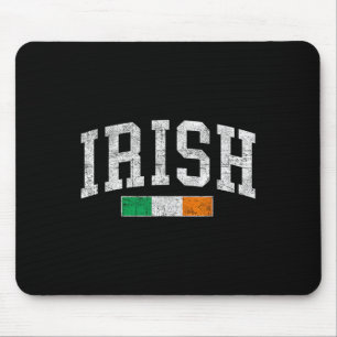 Vintage irische Flagge St Patricks Day Retro Irlan Mousepad