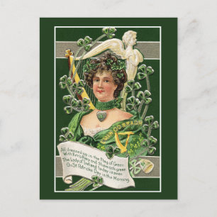Vintage irische Frauen St. Patrick's Day Feiertagspostkarte